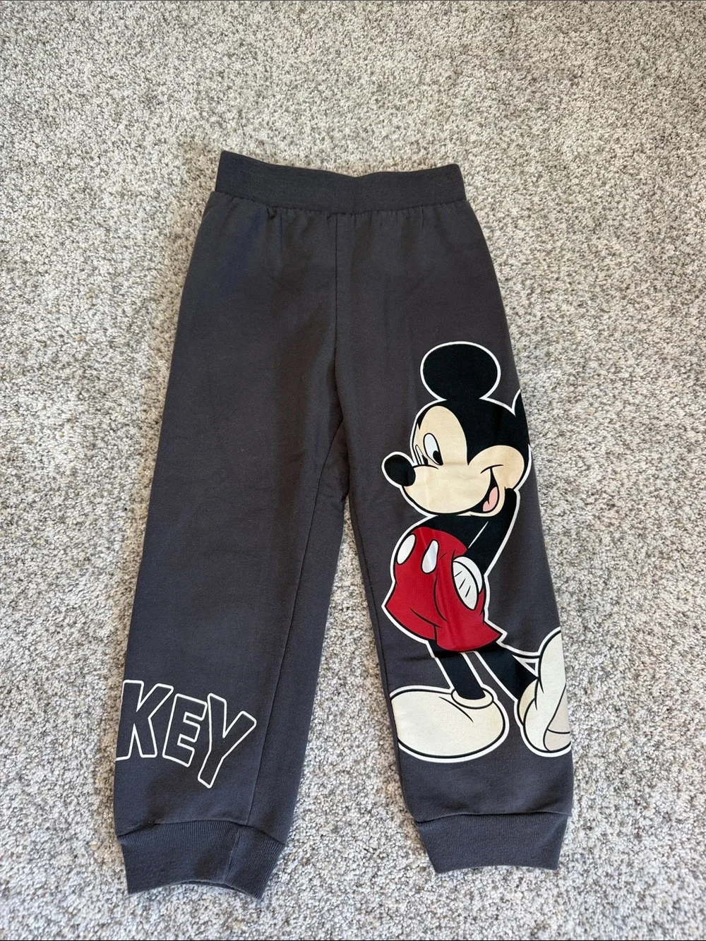 Disney Mickey Mouse Boys Black Sweatshirt Jogger Set Size 4